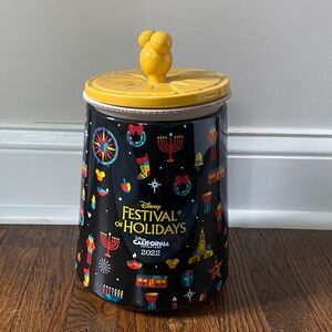 New Disney Festival of Holidays 2022 Cookie Jar Canister